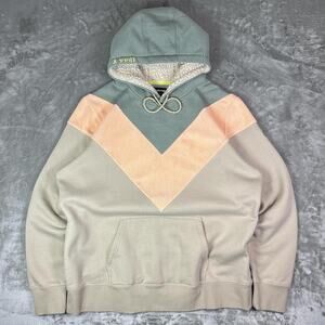 Hooey Women’s Berkley Chevron Hoodie Sherpa Hood Pullover Sweatshirt Size XL